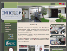 Tablet Screenshot of inibiolp.org.ar
